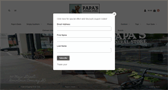 Desktop Screenshot of papasgeneralstore.com